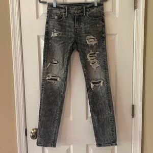 American Eagle Next Level Flex Skinny Jeans - Ripped Black